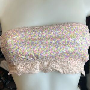 Victoria's Secret Pink Sequin Lace Bandeau
